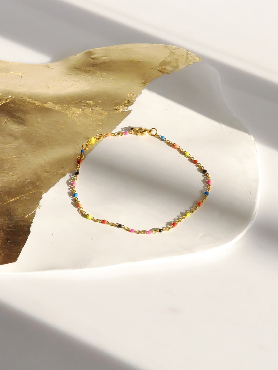 Colored Dots Anklet