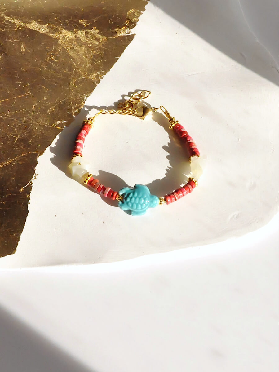 Chaolite Washers with Turtle Bracelet