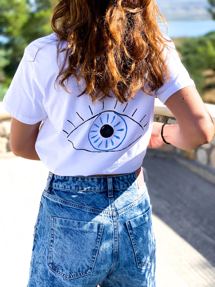 Evil Eye Hand-Drawing T-Shirt