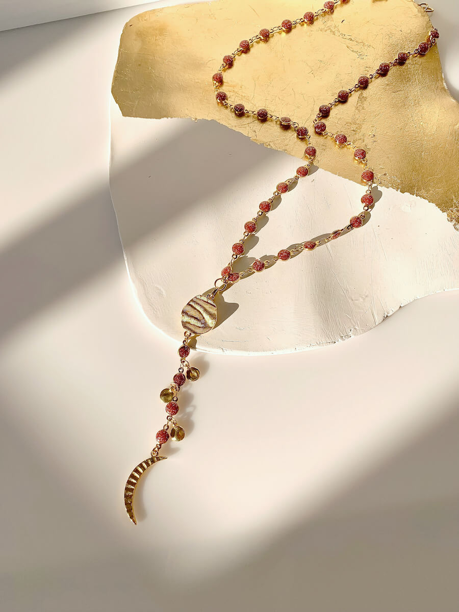 Stainless Steel Chain Moon Rosario