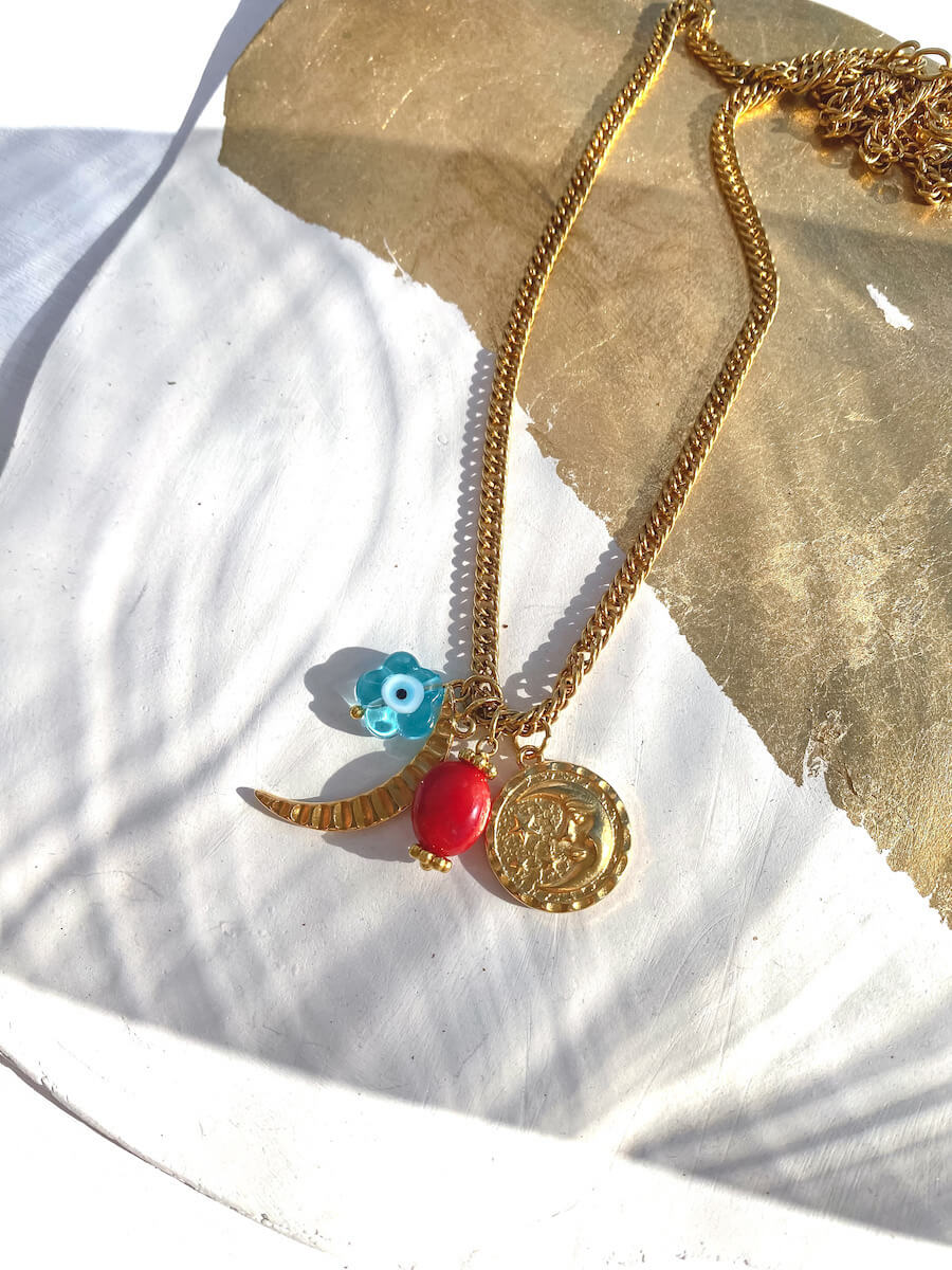 Moon/Sun Charm Necklace
