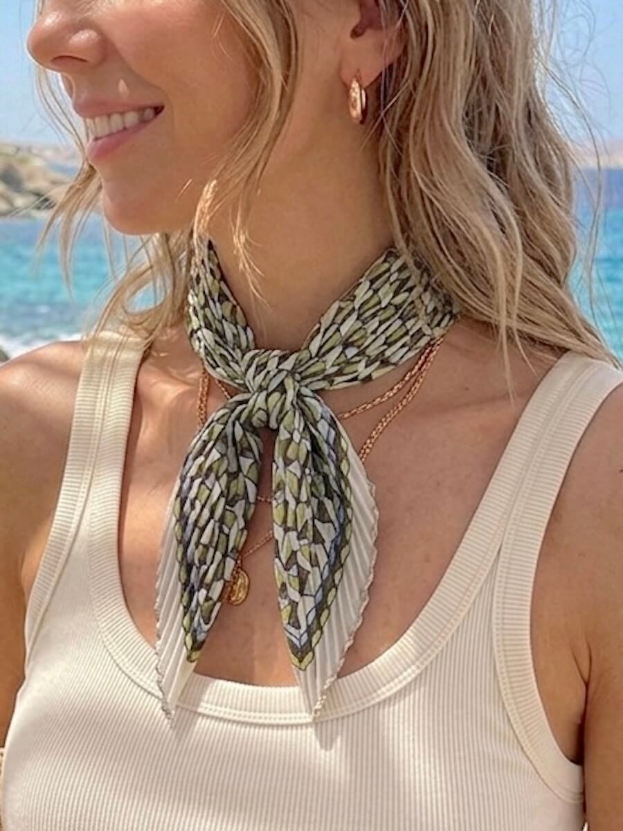 Green Scarf Fashion accessories Maadjwls