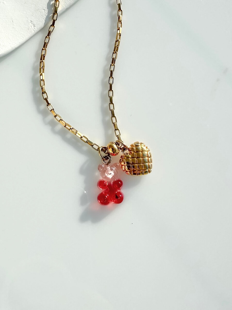 Sweetheart Gummy Necklace, Maadjwls, Fashion Jewelry